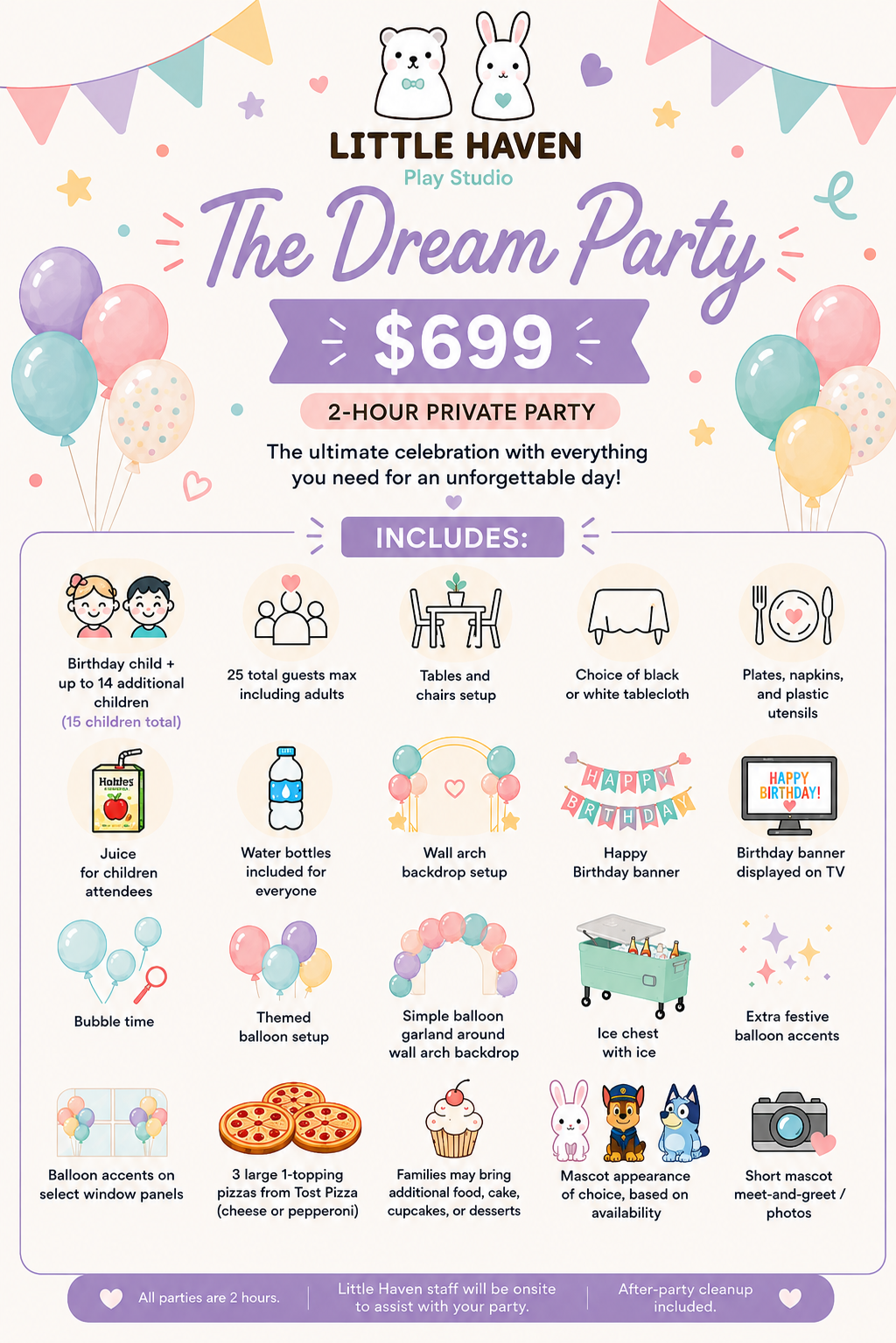 Dream Party β tap to see everything included