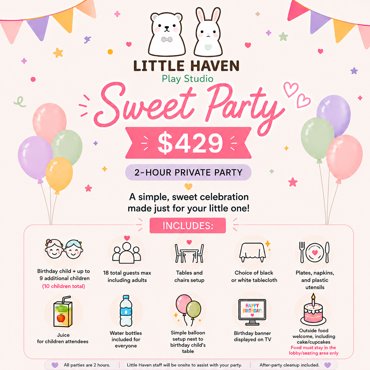 Sweet Party β tap to see everything included
